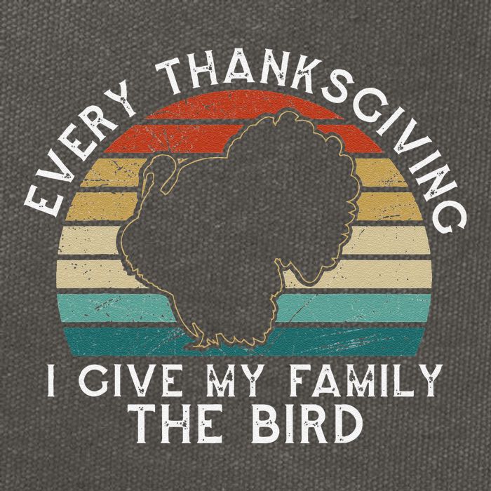 Every Thanksgiving I Give My Family The Bird Funny Cotton Canvas Backpack