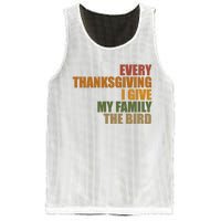 Every Thanksgiving I Give My Family The Bird Mesh Reversible Basketball Jersey Tank