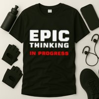 Epic Thinking In Progress Big Ideas Introvert Nerd Joke Meme T-Shirt