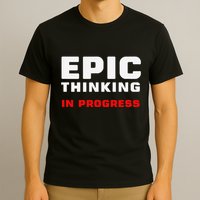 Epic Thinking In Progress Big Ideas Introvert Nerd Joke Meme T-Shirt