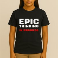 Epic Thinking In Progress Big Ideas Introvert Nerd Joke Meme T-Shirt
