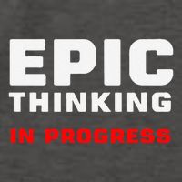 Epic Thinking In Progress Big Ideas Introvert Nerd Joke Meme Vector Backpack