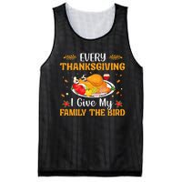 Every Thanksgiving I Give My Family The Bird Thanksgiving Mesh Reversible Basketball Jersey Tank