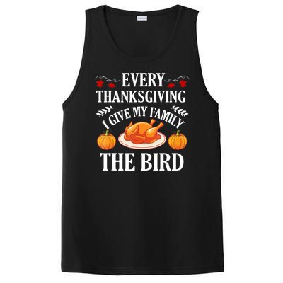 Every Thanksgiving I Give My Family The Bird Turkey PosiCharge Competitor Tank