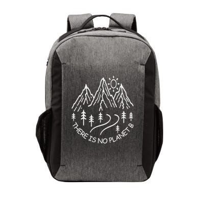 Environmental There Is No Planet B Line Art Mountains Vector Backpack