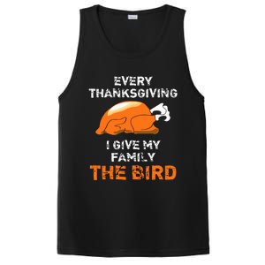 Every Thanksgiving I Give My Family The Bird A Funny Turkey PosiCharge Competitor Tank