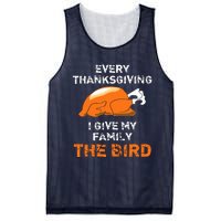 Every Thanksgiving I Give My Family The Bird A Funny Turkey Mesh Reversible Basketball Jersey Tank