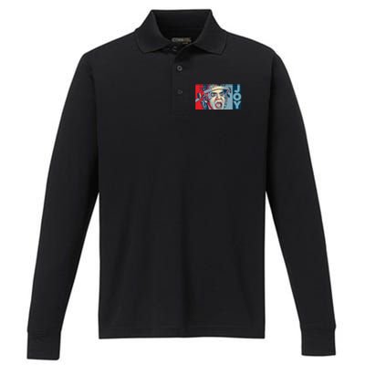 Embracing The Joy By Daniel Medina Performance Long Sleeve Polo