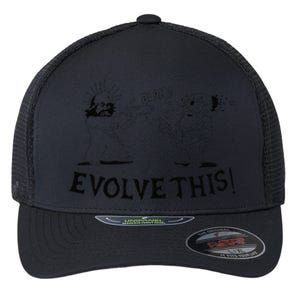 Evolve This Jesus And Darwin Flexfit Unipanel Trucker Cap