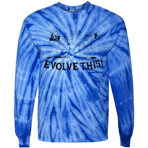 Evolve This Jesus And Darwin Tie-Dye Long Sleeve Shirt