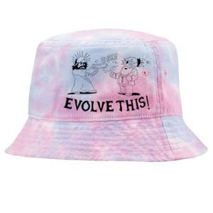 Evolve This Jesus And Darwin Tie-Dyed Bucket Hat