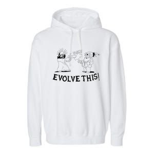 Evolve This Jesus And Darwin Garment-Dyed Fleece Hoodie