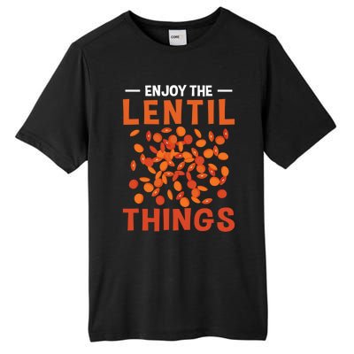 Enjoy The Lentil Things Veganism Design Vegan Great Gift Tall Fusion ChromaSoft Performance T-Shirt