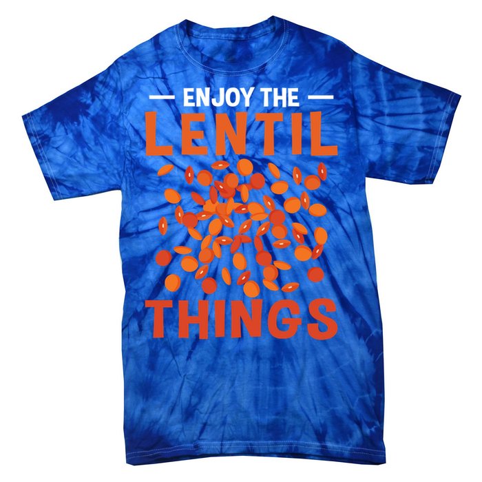 Enjoy The Lentil Things Veganism Design Vegan Great Gift Tie-Dye T-Shirt