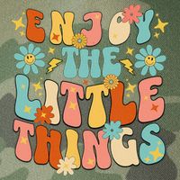 Enjoy The Little Things Positive Sayings Groovy Retro  Legacy Tie Dye Trucker Hat