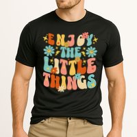 Enjoy The Little Things Positive Sayings Groovy Retro  Performance Shirt