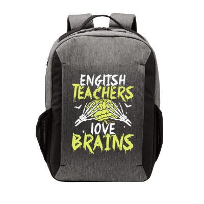 English Teachers Love Brains Funny Halloween Teacher Vector Backpack