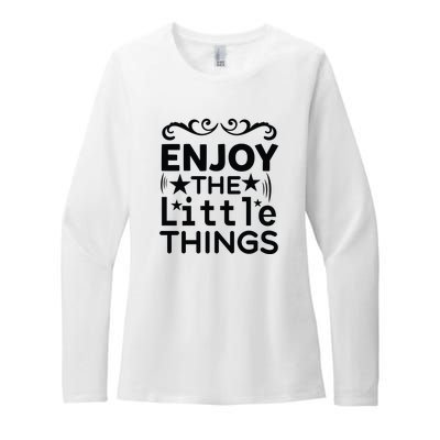 Enjoy The Little Things Womens CVC Long Sleeve Shirt