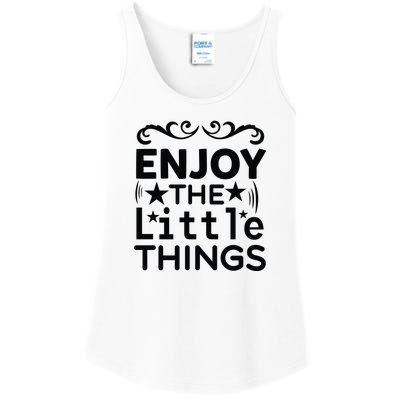 Enjoy The Little Things Ladies Essential Tank