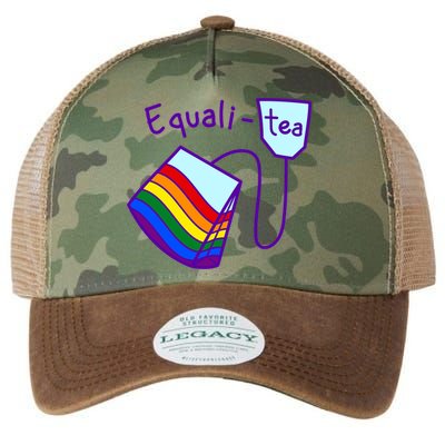 Equality Tea LGBTQ Pride Rainbow Flag Legacy Tie Dye Trucker Hat
