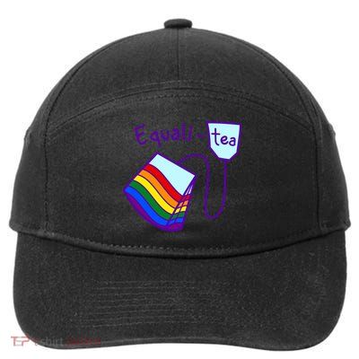 Equality Tea LGBTQ Pride Rainbow Flag 7-Panel Snapback Hat