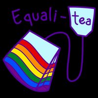 Equality Tea LGBTQ Pride Rainbow Flag Cooling Performance Long Sleeve Crew