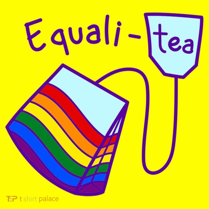 Equality Tea LGBTQ Pride Rainbow Flag Magnet