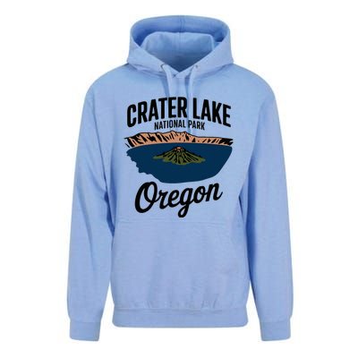 Explore The Majestic Crater Lake National Park Oregon Unisex Surf Hoodie