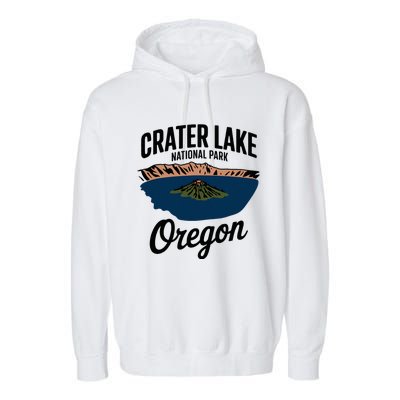 Explore The Majestic Crater Lake National Park Oregon Garment-Dyed Fleece Hoodie