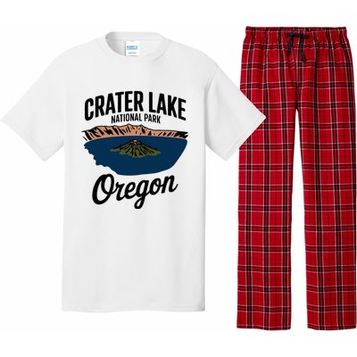 Explore The Majestic Crater Lake National Park Oregon Pajama Set