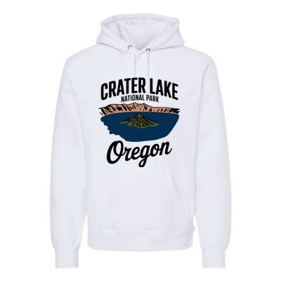 Explore The Majestic Crater Lake National Park Oregon Premium Hoodie