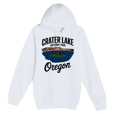 Explore The Majestic Crater Lake National Park Oregon Premium Pullover Hoodie