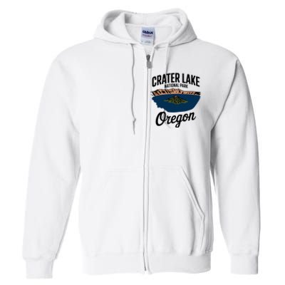 Explore The Majestic Crater Lake National Park Oregon Full Zip Hoodie