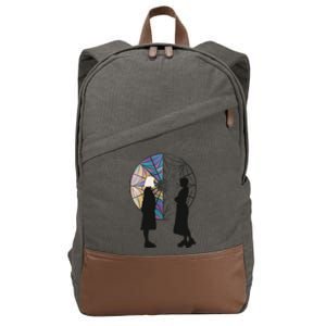 Enid The Mark Your Left On Me Is Indelible Gothic Wednesday Lover Cotton Canvas Backpack