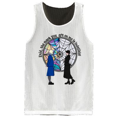 Enid The Mark Your Left On Me Is Indelible Funny Wednesday Quote Mesh Reversible Basketball Jersey Tank