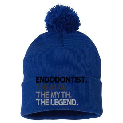 Endodontist The Myth Legend Gift Pom Pom 12in Knit Beanie