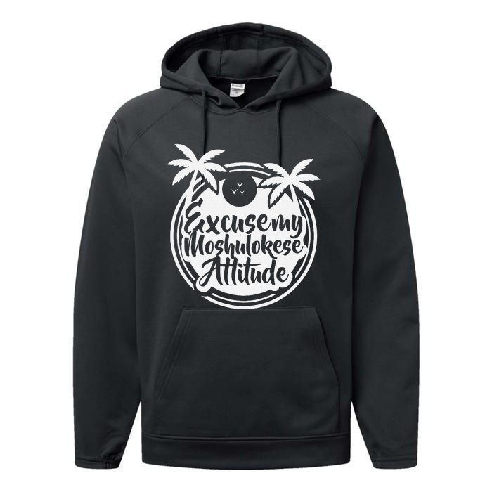 Excuse The Moshulokese Attitude Performance Fleece Hoodie