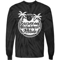 Excuse The Moshulokese Attitude Tie-Dye Long Sleeve Shirt