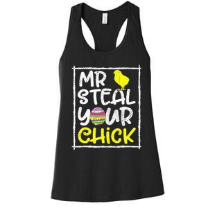 Easter Toddlers Mr Steal Your Funny Spring Humor Women's Racerback Tank