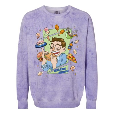 Eat The Menu KeithS Food Bounty Colorblast Crewneck Sweatshirt