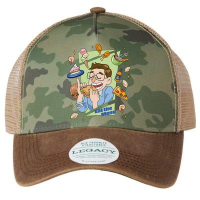 Eat The Menu KeithS Food Bounty Legacy Tie Dye Trucker Hat
