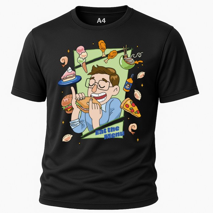 Eat The Menu KeithS Food Bounty Cooling Performance Crew T-Shirt