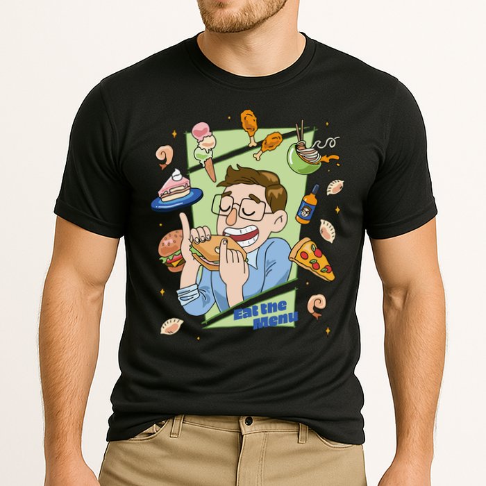 Eat The Menu KeithS Food Bounty Cooling Performance Crew T-Shirt