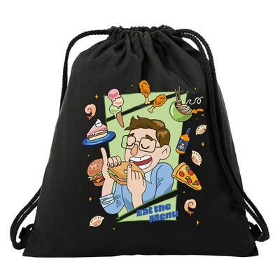 Eat The Menu KeithS Food Bounty Drawstring Bag
