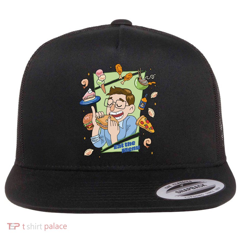Eat The Menu KeithS Food Bounty Flatbill Hat
