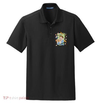 Eat The Menu KeithS Food Bounty Dry Zone Grid Polo