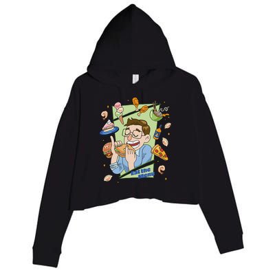 Eat The Menu KeithS Food Bounty Crop Fleece Hoodie