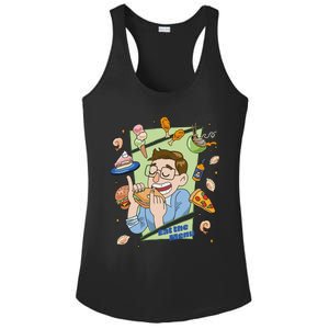 Eat The Menu KeithS Food Bounty Ladies PosiCharge Competitor Racerback Tank