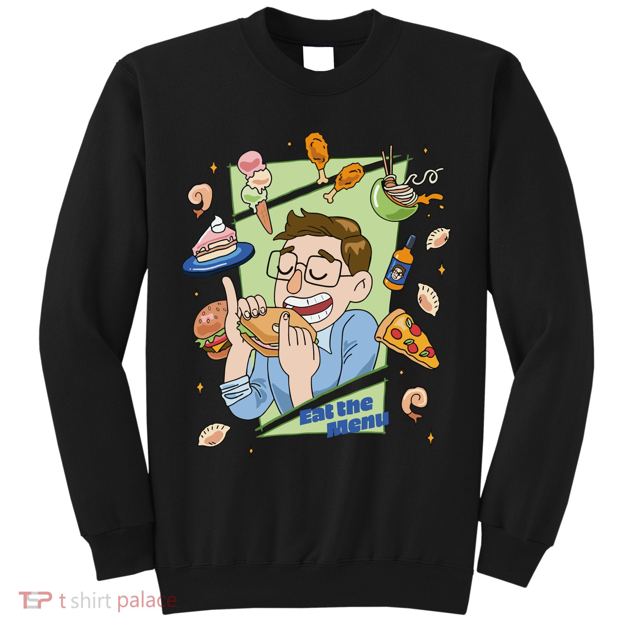 Eat The Menu KeithS Food Bounty Tall Sweatshirt