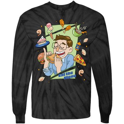 Eat The Menu KeithS Food Bounty Tie-Dye Long Sleeve Shirt